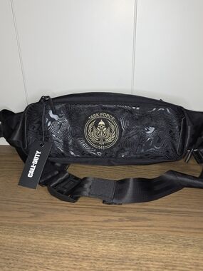 Call of Duty Task Force 141 Black Waist Bag Crossbody Sling NWT MW3